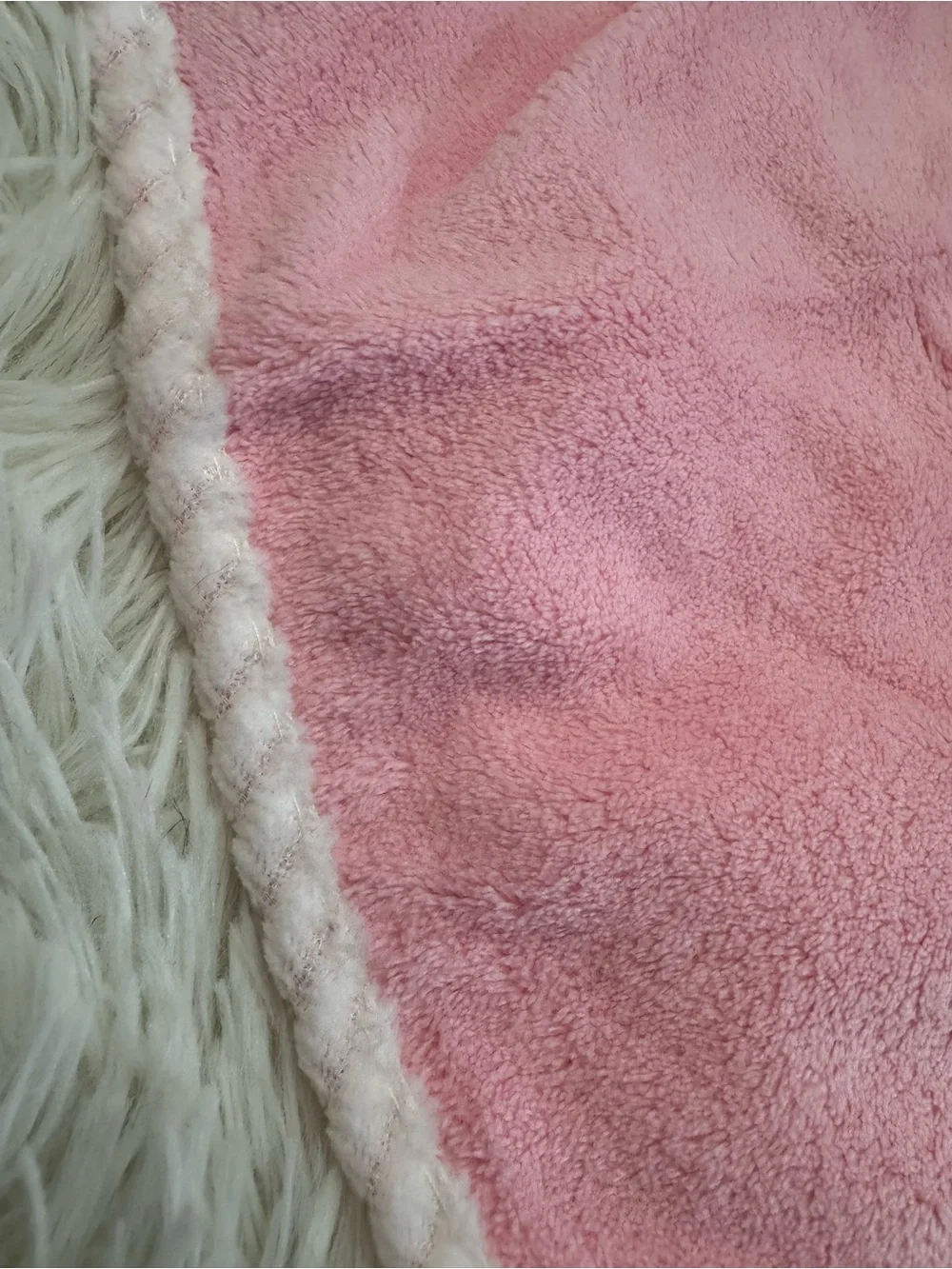 Pink Strawberry Plush hand towel for Kids very soft